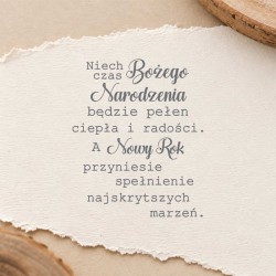 Stempel życzenia na Boże Narodzenie