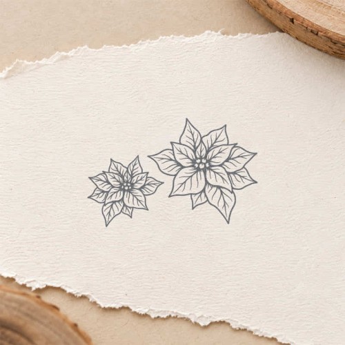 poinsecje zestaw odbicie stempel gumowy.jpg