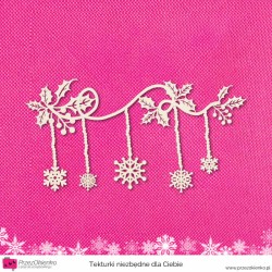 Girlanda śnieżynki