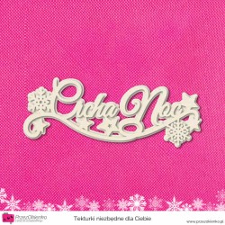 Napis warstwowy “Cicha Noc”