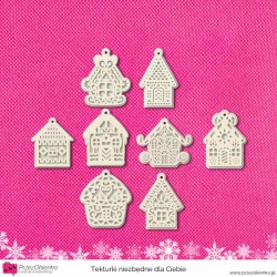 Domek z piernika, dwuwarstwowy, 8 wzorów do wyboru