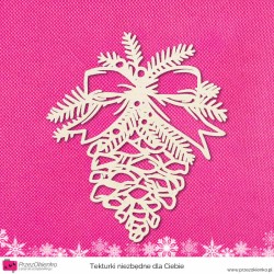 Szyszka z gałązką świerkową