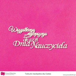 Napis na Dzień Nauczyciela
