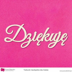 Napis “Dziękuję” 02 7,5cm