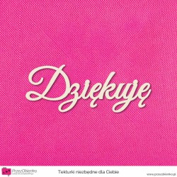 Napis “Dziękuję” 02 6cm