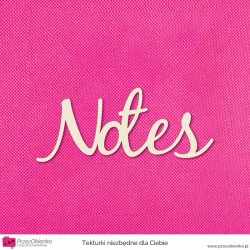 Napis “Notes” 03