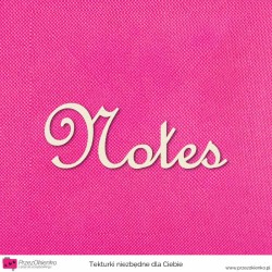 Napis “Notes” 04