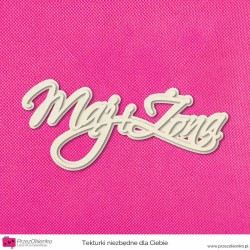 Napis “Mąż i Żona” warstwowy