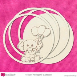 Shaker box – Słonik z balonikami