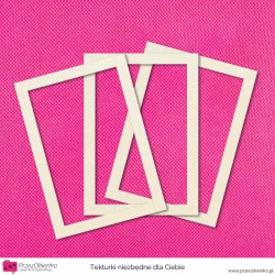 Zestaw 3 ramek do shaker boxa (prostokąt) - idealne do ATC