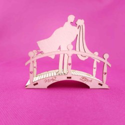 Młoda Para na mostku 3D